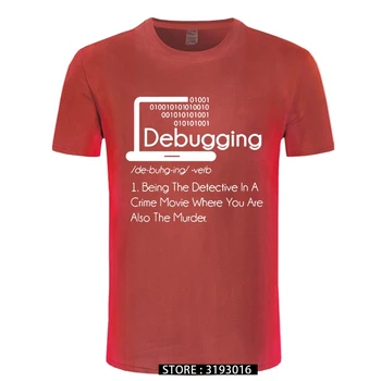 Depanare Definiție T-Shirt Programatori de Codificare Cadou Bumbac Camasi Barbati Maneca Scurta Guler Rotund Vintage Dimensiuni Mari