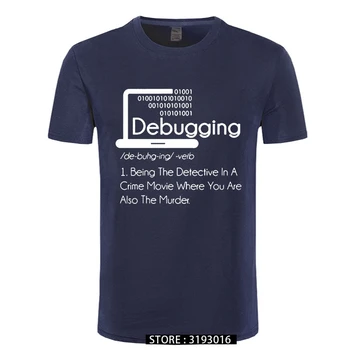Depanare Definiție T-Shirt Programatori de Codificare Cadou Bumbac Camasi Barbati Maneca Scurta Guler Rotund Vintage Dimensiuni Mari