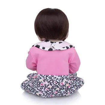KEIUMI en-Gros de Moda 57 cm Renăscut Baby Doll Plin de Silicon Vinil Fată Adorabil Copil Păpușă Jucărie Pentru Copii Copilul Ziua de nastere Cadouri