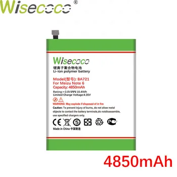 Wisecoco BA721 4850mAh Baterie Pentru Mei zu Nota 6 M6 Notă M7 SmartPhone Bateriei Înlocuiți+ Numărul de Urmărire