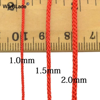 25m 0.8 mm, 1mm, 1.5 mm, 2mm Cordon de Bumbac Fir de Nailon Cablu Chineză Nod de Plastic Șir DIY Coarda Șirag de mărgele Brățară Colier Bijuterii de Luare