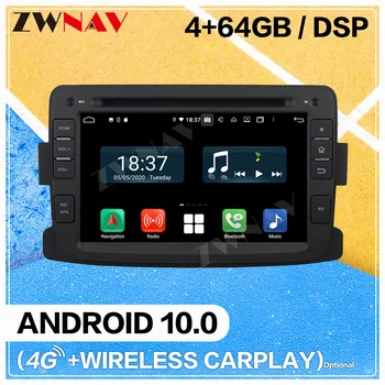 Carplay Android 10.0 ecran Multimedia Auto, DVD Player pentru RENAULT DUSTER 2016 BT GPS de Navigație Radio Stereo unitatea de Cap