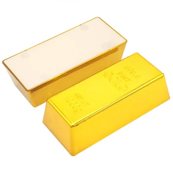 2 buc Fals Cărămidă de Aur Fin Chic de Aur Durabil Bar de Aur Gol Decor de Aur Lingouri de Aur Propunerii Decorative Pentru Petrecerea de Activitate