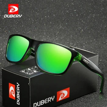 DUBERY Design de Brand Polarizat ochelari de Soare Negru Bărbați de Conducere Nuante de sex Masculin Retro Ochelari de Soare Pentru Barbati Vara Oglindă Pătrată Oculos