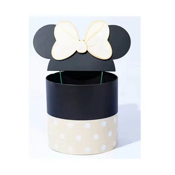 Fundita Mickey găleată ghiveci de flori, o cutie-cadou DIY rotund caseta de ambalare te iubesc Carton Copii, Zi de Naștere Petrecere Copii