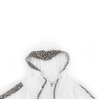 Leopard Mozaic cu Fermoar Maneca Lunga Femei Doua Piese Seturi de Zbor Hanorace Pantaloni Casual, Costum de Cald Toamna Agrement Femme Tinuta GV211
