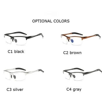 Aluminiu Bărbați Ochelari De Moda Miopie Optice, Ochelari De Calculator Cadru De Brand Design Simplu Ochelari Retro De Grau Femininos