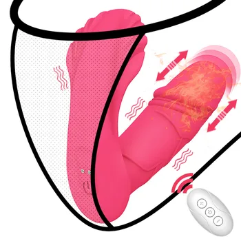 Încălzire Vibrator Portabil Dildo Vibrator Vaginal Masaj Stimulator Clitoris fără Fir Control de la Distanță Jucarii Sexuale pentru Femei