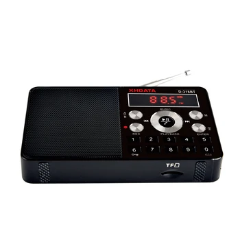 XHDATA D-318 BT Radio FM Stereo Mini Multifuncțional Portabil Receptor Radio Suport Wireless Telefoane a-B Bluetooth Radio