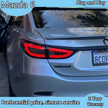Styling auto pentru Mazda 6 Atenza spate cu LED-uri Lumina Noua Mazda6 spate cu LED-uri Lampa cu LED DRL Semnal Frână Inversă Accesorii auto
