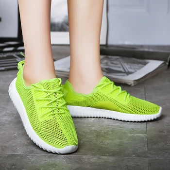 De Vară 2020 Femei Vulcanizat Pantofi pentru ochiurilor de Plasă Respirabil Pantofi Adidasi Femei Usoare ochiurilor de Plasă Casual, de Înaltă Calitate, Verde, Roz