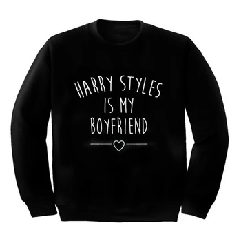 Harry styles este prietenul meu citat tricou Unisex tumblr Harry topuri casual de înaltă calitate jumper pulovere topuri casual L037