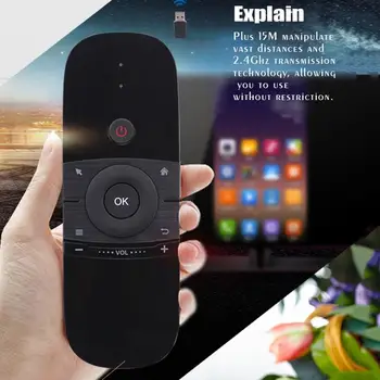 Fly Air Mouse-ul Inteligent Acasă TV Wechip W1 Tastatură fără Fir Bluetooth Android IR Telecomanda Air Mouse-ul Pentru Android Box/PC/TV