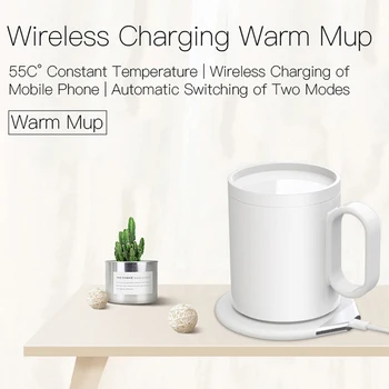 2in 1 USB, Cana Electrica Pad Cald Telefon Încărcător Wireless Ceașcă de Încălzire Încălzire Coaster pentru Cafea Ceai Lapte Cana