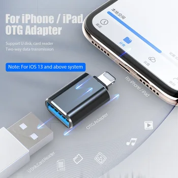 !ACCEZZ Aliaj de Aluminiu de Iluminat de sex Masculin să-USB3.0 OTG Adaptor Pentru iPhone 11 Pro Max 6 7 8 Plus Accesorii pentru Telefoane Mobile Converter