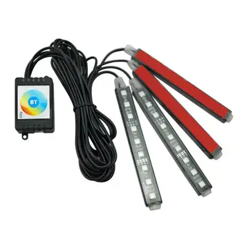 RGB SMD5050 LED Benzi Flexibile de Lumina Auto Bluetooth Interior Picioare Lampa