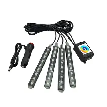 RGB SMD5050 LED Benzi Flexibile de Lumina Auto Bluetooth Interior Picioare Lampa