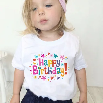 La Mulți Ani Tricou Copii Fete Sora Mai Mica Prințesă Tricou Surori Casual Tee De Vară 2020 Copilul Tricouri Uzura De Partid