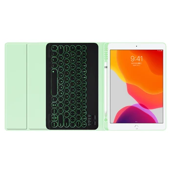 Cu iluminare de fundal Tastatură Bluetooth Smart case Pentru iPad 10.2 2019 / Pro 11 2020 Aer 3 10.5 / 2018 9.7 Aer pentru iPad a 7-a Generație Caz