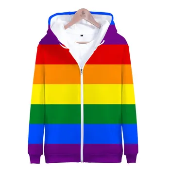 Moda Pride LGBT Haine Dragoste Gay Lesbiene Curcubeu de Design de Pavilion hanorace hanorac Femei/Bărbați de Înaltă Calitate Streetwear Hoodie
