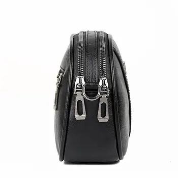 Femei de lux a lui sac 2020 nou de înaltă calitate PU moale din piele doamnelor umăr geanta messenger designer multi-strat dublu cu fermoar geanta