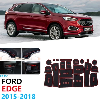 Anti-Alunecare de Cauciuc Poarta Slot Cupa Mat Pentru Ford EDGE Endura 2016 2017 2018 Ușa Groove Mat Autocolante Auto 2-a generație 20BUC