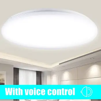 Control vocal LED Lumini Plafon 12/18/24W Led-uri Moderne Tavan Lămpi pentru Camera de zi Montate pe Suprafață Plafon cu Led-uri de Iluminat 6500K