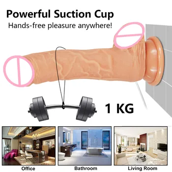 Control de la distanță Realistic Dildo Vibrator pentru femei Rotație Faloimitator ventuza Mare Penis Penis Penis Jucării pentru adulți