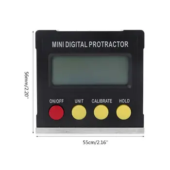 360 De Grade Raportor Digital Inclinometru Electronic Cutie Bază Magnetică Electronică Raportor Instrumente De Măsurare