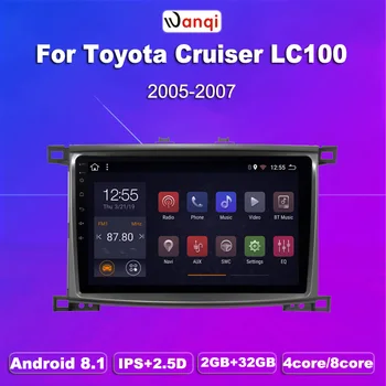 2G RAM 32G ROM Android 8.1 gps Auto pentru Toyota Land cruiser 100 GX LC 100 Auto Radio, DVD player Navigare