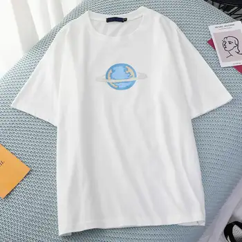 Planeta drăguț Imprimate T-Shirt pentru Femei Fete Adolescente Simplu, Tricouri Topuri