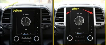 Auto-Styling Accesorii ABS Fibra de Carbon Matt Mijlocul Consola de Aer conditionat de Aerisire Ornamente Pentru Renault Koleos 2017 2018 2019