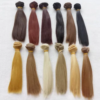 12PCS/LOT Fierbinte de Vânzare Direct Papusa de Păr de Culoare Naturală DIY BJD Peruca din Par