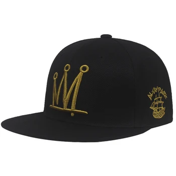 Noul Brand Broderie Coroana Snapback Cap Camionagiu de Sport în aer liber Umbra Șapcă de baseball pentru Bărbați Punk, Hip-hop Cap Reglabil Os