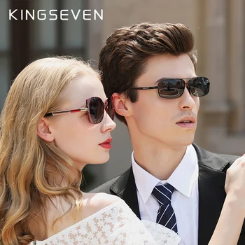 KINGSEVEN Retro Vintage de Designer de Brand pentru Bărbați ochelari de Soare Polarizat Pătrat Bărbați Clasic Shades ochelari de Soare UV400 N7088