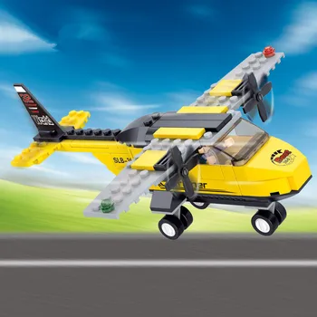 110Pcs Aviației avion Avion T-Antrenor Avion Blocuri Seturi de Avion Technic City DIY Cărămizi Brinquedos Kit Jucarii Copii