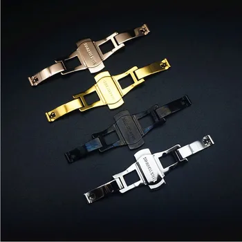 En-gros 10BUC/lot din oțel Inoxidabil Dublu Buton Fluture Incuietoare Cataramă de ceas catarama ceasul parte noi 4 culori disponibile