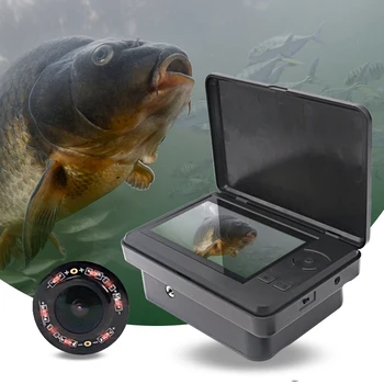 Căutare de pește Pescuit Subacvatic Camera Ecran de 4,3 Inch 15M Cablu 8PCS Lampă Infraroșu Înregistrare Video Camera Pentru Pescuit