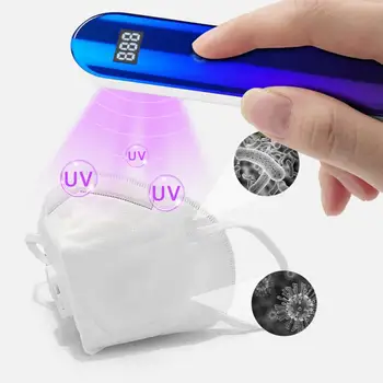 Ultraviolet Albastru Lumina Lămpii Portabile Acarianul Îndepărtarea Stick-ul de Mână Lumina UV Lampa UV Dezinfectarea Handheld Portabil de Sterilizare, Lampa