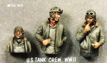 Scara 1/35 WW2 NE-cisternă pentru Soldier 3 Persoane al doilea RĂZBOI mondial Miniaturi Nevopsite Rășină Model Kit Figura Transport Gratuit