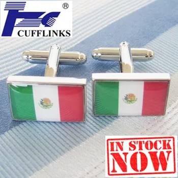 Mexic Steag Buton De Manșetă Link-Ul De 2 Perechi De Transport Gratuit