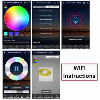 RGB Bluetooth Controler WiFi 5V-24V RGBW LED Strip Lumină Dimmer se Aplică pentru Android iOS Smartphone-uri 5050 2835 RGB Banda Lampa