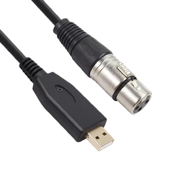 USB de pe Computer pentru a XLR USBB la Canon Mama înregistrare USB Microfon cu Cablu Cablu Audio Cablu de conectare Cablu pentru Microfon