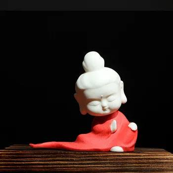 Zen Drăguț Yoga Statuie A Lui Buddha Călugăr Ceramice Figura Sculptura Decor Acasă