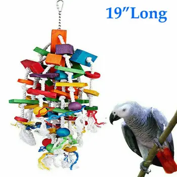 Mare Linx Bonka Pasăre Jucării Cușcă Jucărie Cuști Papagal Căutarea Hranei Mesteca Shredder