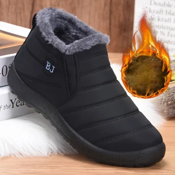Bumbac pur pentru Femei Pantofi de Iarna Nou Stil Plus Cașmir Caldura Bărbați Și Femei, Același Stil de Bumbac, Ghete Casual, Cizme de Zapada pentru Femei