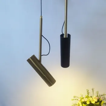 Design Nordic noptieră lumina pandantiv Post-modern alb-negru aur rotație lampă de agățat restaurant, bar, bucătărie, loc de lustră