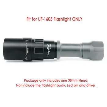 UniqueFire T38(38MM) Lentile Convexe Lampă de Cap i Cap Schimbătoare de Înlocuire pentru UF 1605 XML/PUȚIN/850NM/940NM lanterna/Lanterna, DOAR