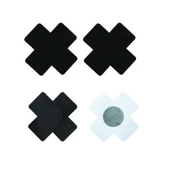 Livrare gratuita Sexy experiență de 10 perechi (20buc) Print Cruce Neagră/X produse de patiserie Nipple Covers