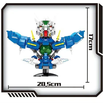 438PCS IDEI Zeon Zaku Robot Blocuri Bust Cărămizi Set Modelul Gundam Jucarii pentru Copii, Cadouri pentru Copii